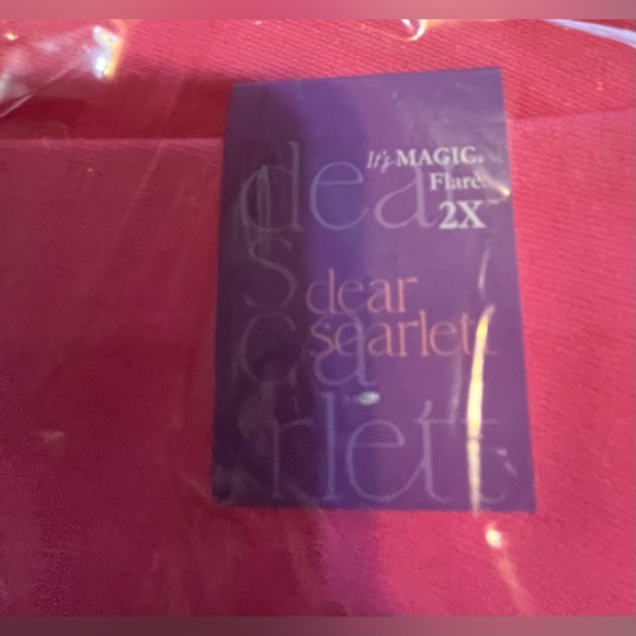 NWT Dear Scarlett Dark Pink Flare Pants - Picture 11 of 14